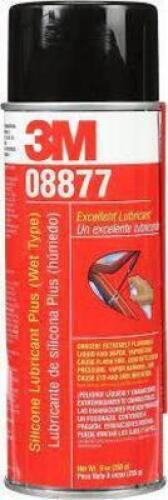 DESCRIPTION: (12) SILICONE LUBRICANT PLUS BRAND/MODEL: 3M #08877 INFORMATION: WET TYPE RETAIL$: $116.70 TOTA SIZE: 9 OZ QTY: 12