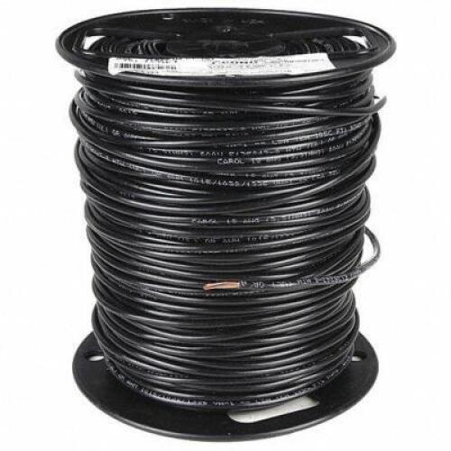 DESCRIPTION: (2) SPOOLS OF MACHINE TOOL WIRE BRAND/MODEL: CAROL #1YRE1 RETAIL$: $211.03 EA SIZE: 12 AWG Wire Size, Black, 500 ft Lg, PVC, 0.16 in Nomi