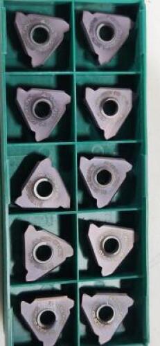 DESCRIPTION: (30) 27NR438 LAYDOWN THREADING INSERTS BRAND/MODEL: TOOL FLO 27NR438 AC22F RETAIL$: 27.25 QTY: 30