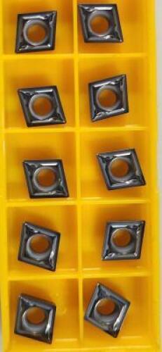 DESCRIPTION: (30) CCMT32.51LS CARBIDE TURNONG INSERTS BRAND/MODEL: MITSUBISHI CCMT09T304-LS MP9015 RETAIL$: $ 21.56 PER INSERT SIZE: 30 QTY: 30