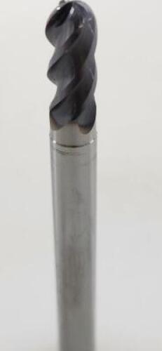 DESCRIPTION: (4) SOLID CARBIDE BALL END MILL BRAND/MODEL: NIAGARA N09522 RETAIL$: $57.50 EA SIZE: 1/4" 1/2" LOC QTY: 4
