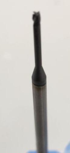 DESCRIPTION: (8) SOLID CARBIDE SQ END MILL BRAND/MODEL: NIAGARA 5337580 923 RETAIL$: $ 38.70 EA SIZE: .062" DIA 1/8" SD .093" LOC QTY: 8