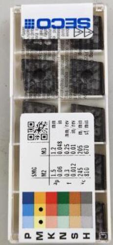 DESCRIPTION: (20) CNMG STYLE CARBIDE TURNIG INSERTS BRAND/MODEL: SECO CNMG432-MF-2 TP0501 RETAIL$: $ 21.25 PER INSERT QTY: 20