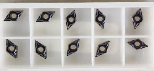 DESCRIPTION: (30) DNGP220.5R CARBIDE TURNING INSERTS BRAND/MODEL: ISCAR DNGP220.5R-F2M IC908 RETAIL$: $24.20 PER INSERT QTY: 30