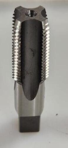DESCRIPTION: (2) HSS STANDARD FLUTE TAP BRAND/MODEL: HERTEL 88244330 RETAIL$: 71.57 SIZE: 1/2"-NPT QTY: 2