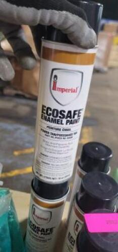DESCRIPTION: (6) ECOSAFE ENAMEL PAINT BRAND/MODEL: IMPERIAL INFORMATION: TAN RETAIL$: $12.58 EA SIZE: 16 OZ QTY: 6