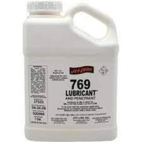 DESCRIPTION: (1) LUBRICANT AND PENETRANT BRAND/MODEL: JET_LUBE #769 RETAIL$: $70.80 EA SIZE: 1 GALLON QTY: 1