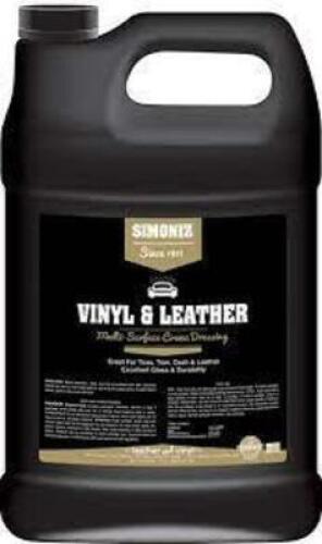 DESCRIPTION: (2) VINYL AND LEATHER MULTI SURFACE CREAM DRESSING BRAND/MODEL: SIMONIZ RETAIL$: $21.99 EA SIZE: 1 GALLON QTY: 2