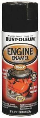 DESCRIPTION: (4) ENGINE ENAMEL BRAND/MODEL: RUST-OLEUM #4YKY2 INFORMATION: BLACK RETAIL$: $12.26 EA SIZE: 12 OZ QTY: 4