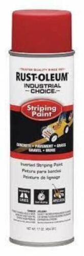 DESCRIPTION: (6) INVERTED LINE STRIPING PAINT BRAND/MODEL: RUST-OLEUM 7400 INFORMATION: RED RETAIL$: $10.00 EA SIZE: 18 OZ QTY: 6