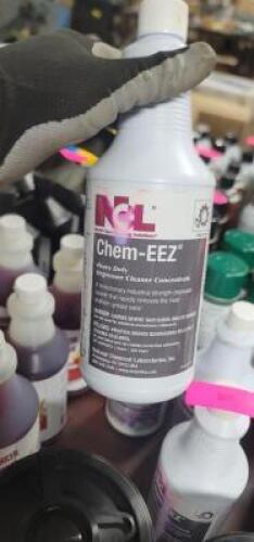 DESCRIPTION: (4) HEAVY DUTY DEGREASER CLEANER CONCENTRATED BRAND/MODEL: NCL CHEM EEZ RETAIL$: $21.58 EA SIZE: 1 PT QTY: 4