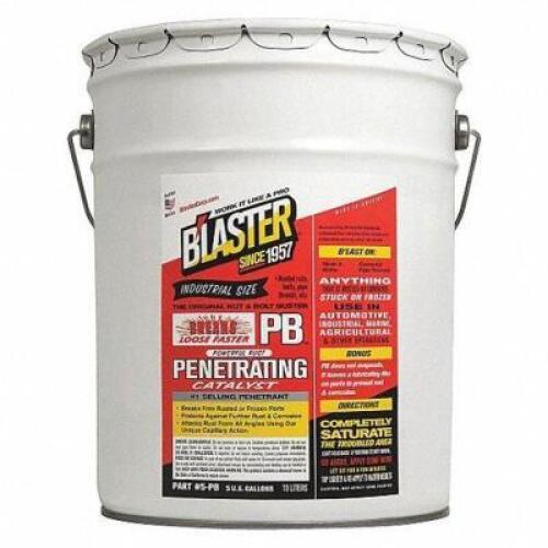 DESCRIPTION: (1) PENETRATING LUBRICANT BRAND/MODEL: BLASTER #4LRG1 RETAIL$: $211.36 EA SIZE: 5 GALLON QTY: 1