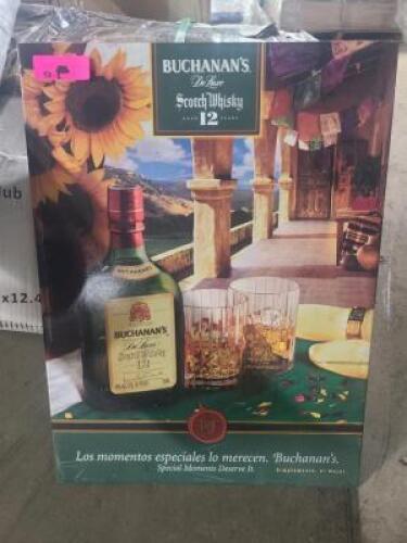 DESCRIPTION: (1) BUCHANAN'S SCOTCH WHISKY BAR SIGN QTY: 1