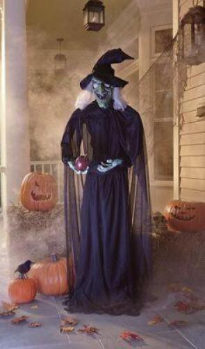 DESCRIPTION Life Size Lit & Spooking Sound Cackling Witch CONDITION Brand New - In Box - Retail - $129.99 ADDITIONAL INFO A spooky Halloween haunted h