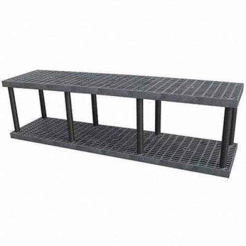 DESCRIPTION: (1) PLASTIC SHELVING BRAND/MODEL: STRUCTURAL PLASTICS #4UX51 INFORMATION: BLACK RETAIL$: $269.66 EA SIZE: 96" X 24", MUST COME INSPECT QT