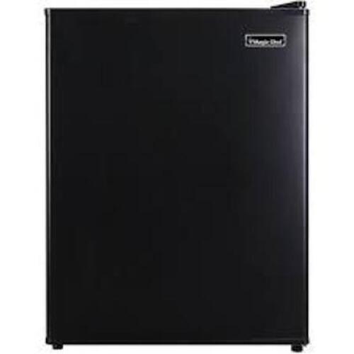 DESCRIPTION: (1) MINI ALL-REFRIGERATOR BRAND/MODEL: MAGIC CHEF INFORMATION: BLACK RETAIL$: $204.99 EA SIZE: 2.4 CU FT QTY: 1