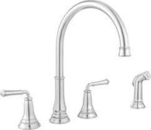 DESCRIPTION: (1) TWO HANDLE KITCHEN FAUCET BRAND/MODEL: AMERICAN STANDARD #4279701.002 INFORMATION: CHROME RETAIL$: $313.95 EA QTY: 1