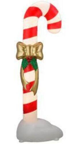 DESCRIPTION: (1) CANDY CANE WITH C7 LIGHTS BRAND/MODEL: HOLIDAY TIME INFORMATION: RED AND WHITE RETAIL$: 68 SIZE: 72" QTY: 1