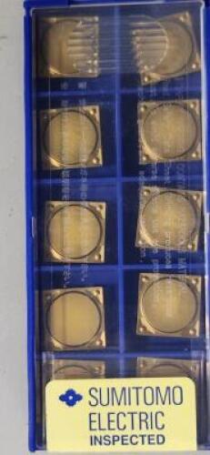 DESCRIPTION: (10) SQUARE 11 DEG POSITIVE FLANK INSERTS BRAND/MODEL: ISCAR SPMR 421 1C3028 RETAIL$: $14.65 PER INSERT QTY: 10