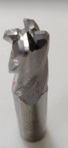 DESCRIPTION: (2) SOLID CARBIDE CORNER CHAMFER/RADIUS END MILL BRAND/MODEL: HTC TOOL 350-4750-125RQ RETAIL$: $115.08 EA SIZE: 3/4" DIA 1-1/2" LOC QTY: