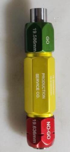 DESCRIPTION: (1) GO/NOGO REVERSIBLE ASSEMBLY BRAND/MODEL: VERMONT 161210440 RETAIL$: 162.91 SIZE: 19.586mm+/19.636- QTY: 1