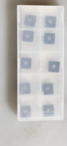 DESCRIPTION: (10) CARBIDE TURNING INSERTS BRAND/MODEL: KENNAMETAL SNMG322A-3G MP37 RETAIL$: $14.50 PER INSERT QTY: 10