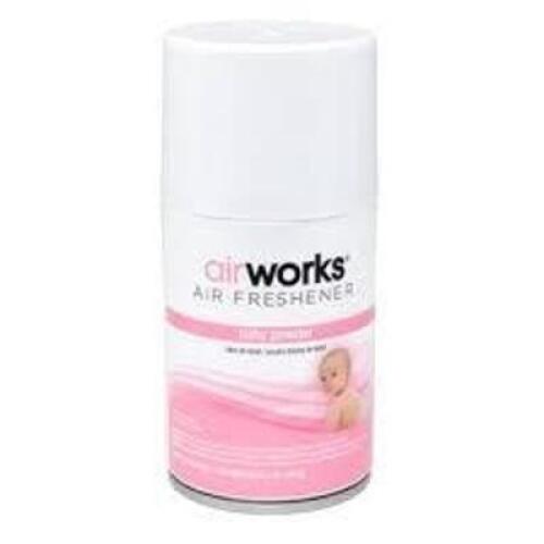 DESCRIPTION: (6) AIR FRESHENERS BRAND/MODEL: AIR WORKS INFORMATION: BABY POWDER RETAIL$: $5.00 EA SIZE: 7 OZ QTY: 6