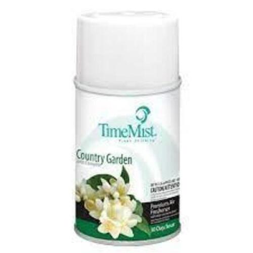 DESCRIPTION: (6) ACTIVE AIR FRESHENER BRAND/MODEL: TIME MIST INFORMATION: COUNTRY GARDEN SCENT RETAIL$: $8.00 EA SIZE: 30 DAY QTY: 6