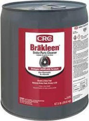 DESCRIPTION: (1) BRAKE PARTS CLEANER BRAND/MODEL: CRC #32HF20 RETAIL$: $356.16 EA SIZE: 5 GALLON QTY: 1