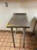 18" X 30" STAINLESS PREP TABLE - 3