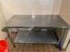 60" X 30" STAINLESS PREP TABLE - 2