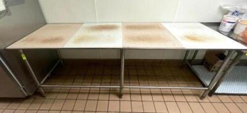 96" X 30" POLY TOP PREP TABLE