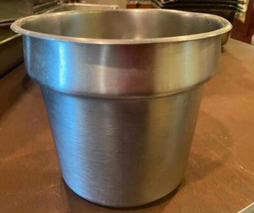 (3) 11" ROUND STAINLESS INSERTS