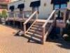 30' X 12.5' COMPOSITE WOOD DECK W/ METAL RAILING POSTS, LIGHTED BANISTERS, AND WIDE STAIRS - 2