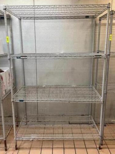 4-TIER WIRE SHELVING UNIT