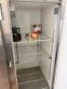 HUSSMANN 82" 3-DOOR SOLID REACH IN REFRIGERATOR ON CASTERS - 7