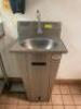 18" MICROGARD FOOT OPERATED PEDESTAL HAND SINK W/ GOOSENECK FAUCET - 2