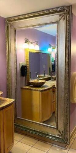 90" X 56" DECORATIVE FRAMED WALL MIRROR