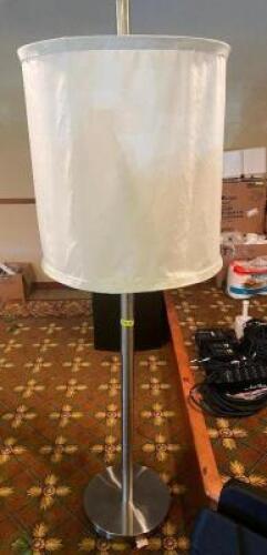 80" TALL FLOOR LAMP W/ BRUSHED CHROME FINISH