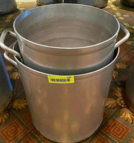 (3) PIECE ALUMINUM STOCK POT SET.