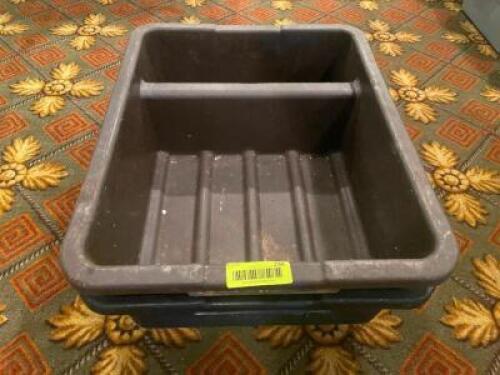 (2) ASSORTED PLASTIC BUS TUBS