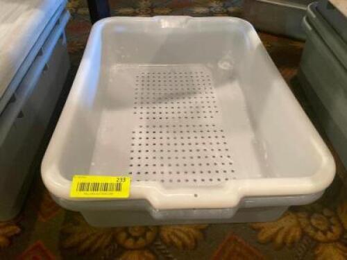 (2) ASSORTED PLASTIC BUS TUBS