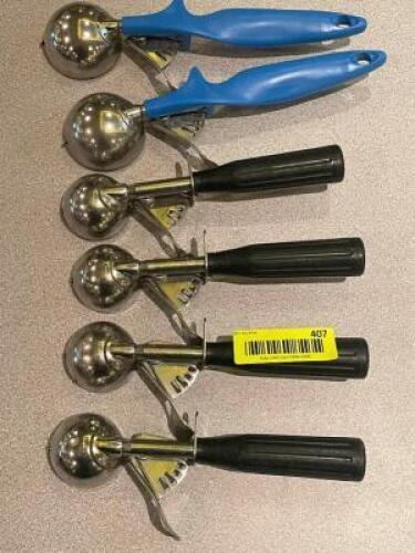 (6) ASSORTED ICE CREAM SCOOPS