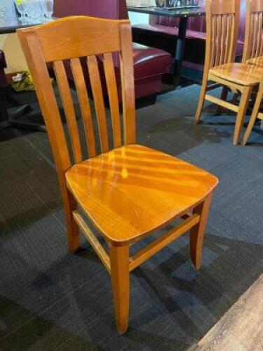 (8) BAR BACK WOODEN CHAIRS
