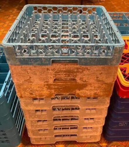 (7) ASSORTED GLASS RACKS