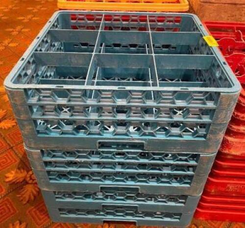 (3) ASSORTED GLASS RACKS