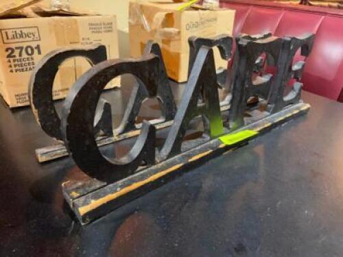 (2) CAFE DECORATIONS.