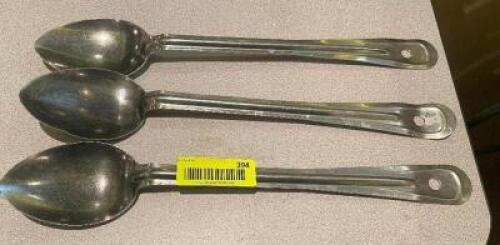 (3) STAINLESS SERVING SPOONS