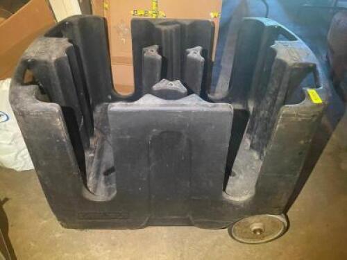 CARLISLE POKER CHIP PLATE CART