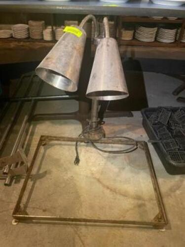 TWO GROUP HEAT LAMP CARVING STATION